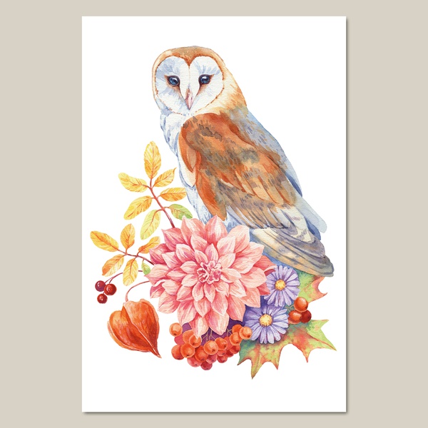 1. Autumn owl